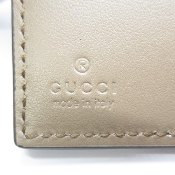 2101217529099 6 Gucci GG Supreme Canvas Tri fold Wallet Beige Ebony