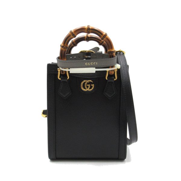 2101217607933 1 Gucci Diana Mini Tote Bag Leather Black