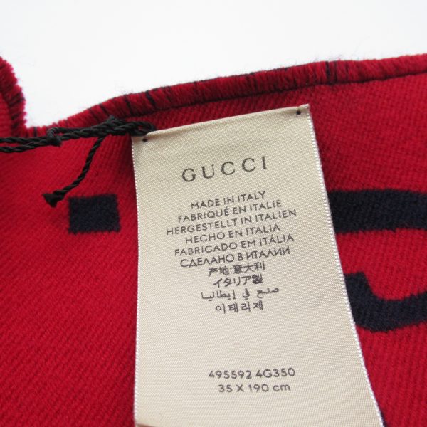 2101217626422 4 Gucci Scarf Wool Scarf Blue