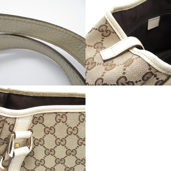 2101217761215 10c Gucci GG Tote Bag Canvas Beige White