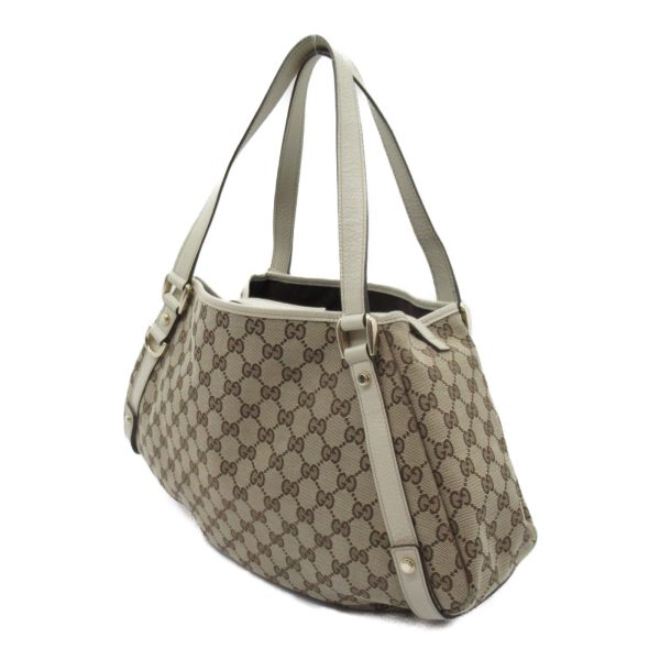 2101217761215 4 Gucci GG Tote Bag Canvas Beige White