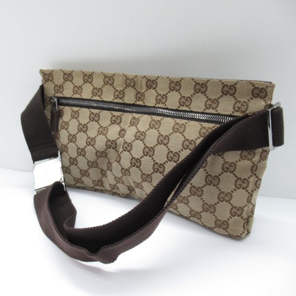 2101217770712 9 Gucci Waist Bag GG Canvas Waist Bag Beige Dark Brown