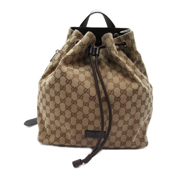 2101217826433 3 Gucci Backpack GG Canvas Backpack Beige Dark Brown