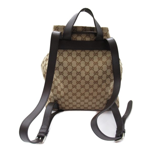 2101217826433 5 Gucci Backpack GG Canvas Backpack Beige Dark Brown