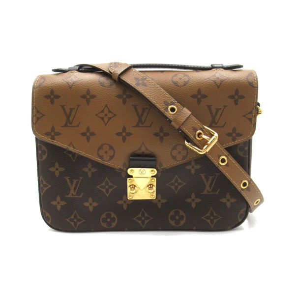 2101217849111 1 Louis Vuitton Pochette Metis 2 Way Shoulder Bag PVC Coated Canvas Monogram Reverse Womens Brown