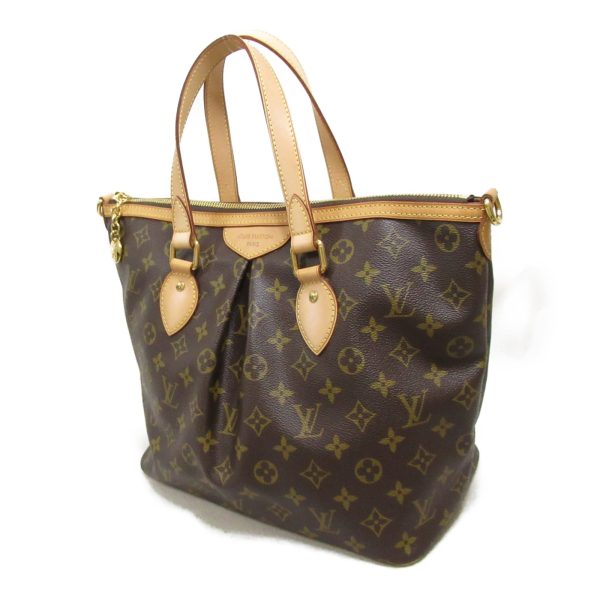 2101217872584 4 Louis Vuitton Palermo coated canvas 2 way shoulder bag brown