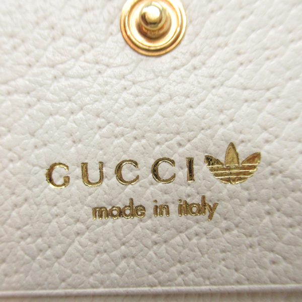 2101217872638 7 Gucci x adidas Shoulder Compact Wallet Leather White