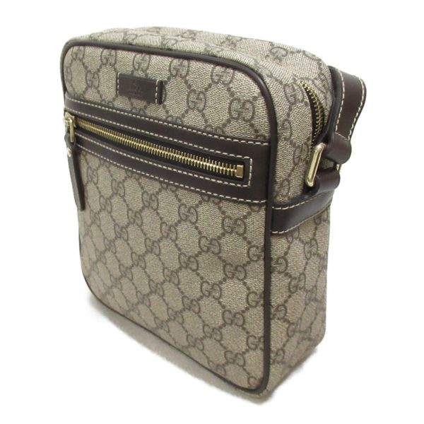 2101217882125 4 Gucci GG Supreme Shoulder Bag PVC Coated Canvas Beige