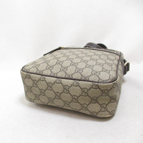 2101217882125 5 Gucci GG Supreme Shoulder Bag PVC Coated Canvas Beige