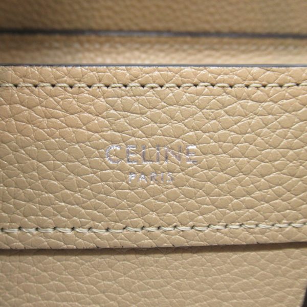 2101217885690 11 Celine Luggage Nano Shopper Shoulder Bag Leather Beige