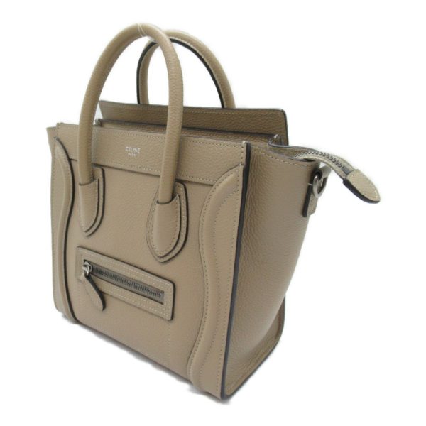 2101217885690 4 Celine Luggage Nano Shopper Shoulder Bag Leather Beige