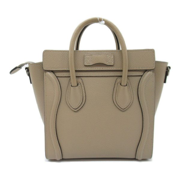 2101217885690 5 Celine Luggage Nano Shopper Shoulder Bag Leather Beige