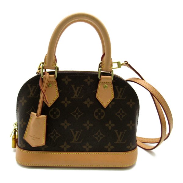 2101217887540 1 Louis Vuitton Alma BB Shoulder Bag PVC Coated Canvas Monogram Tote Bag Brown