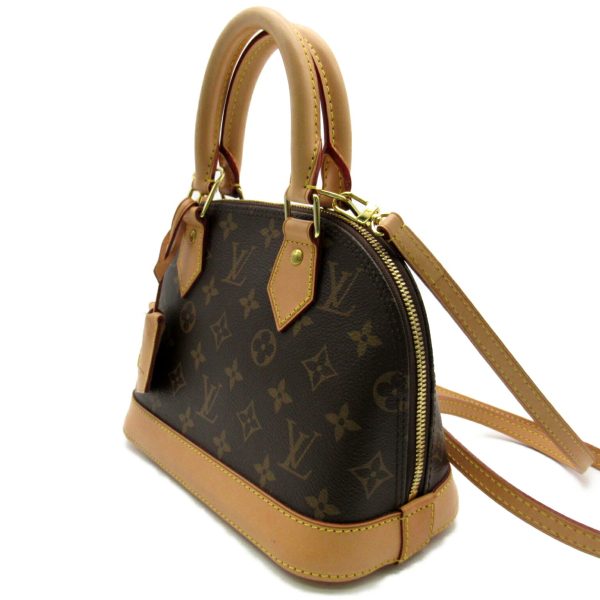 2101217887540 2 Louis Vuitton Alma BB Shoulder Bag PVC Coated Canvas Monogram Tote Bag Brown