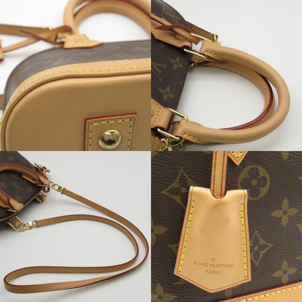 2101217887540 8c Louis Vuitton Alma BB Shoulder Bag PVC Coated Canvas Monogram Tote Bag Brown