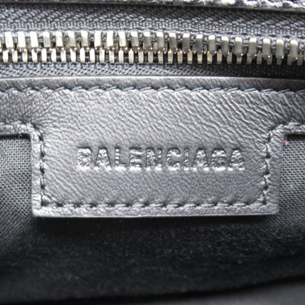 2101217896429 3 BALENCIAGA Neo Cagoule XS 2 Way Shoulder Bag Lambskin Sheepskin Womens Black