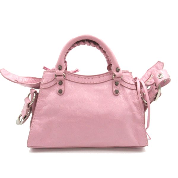 2101217896450 2 BALENCIAGA Neo Cagoule XS 2 Way Shoulder Bag Lambskin Sheepskin Womens Pink