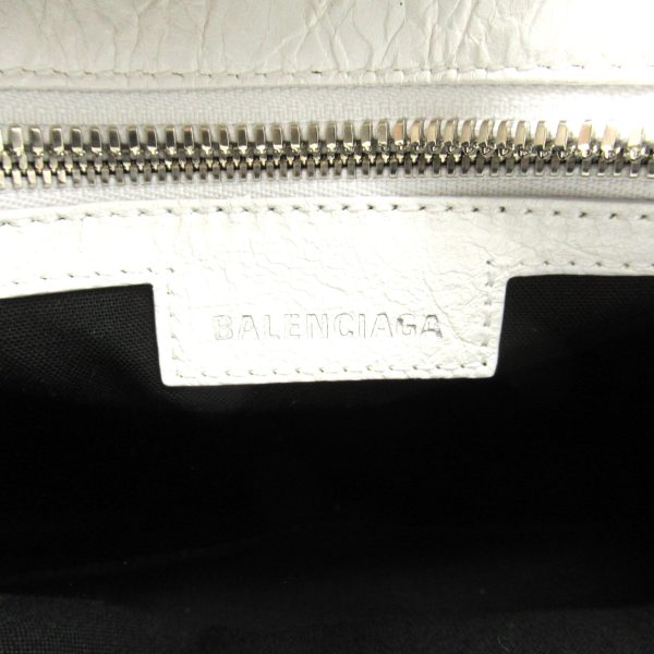 2101217896467 7 BALENCIAGA Neo Cagoule XS 2 Way Shoulder Bag Lambskin Sheepskin Womens White