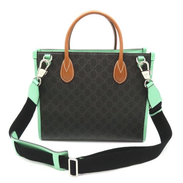 2101217950688 2 Gucci GG Love Tote PVC Coated Canvas Leather Black