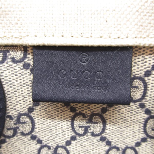 2101217953481 3 Gucci Tote Bag Canvas Leather Navy Natural