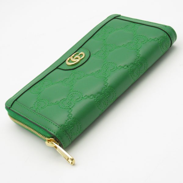 2101217956109 4 Gucci Bamboo Long Wallet Leather Green