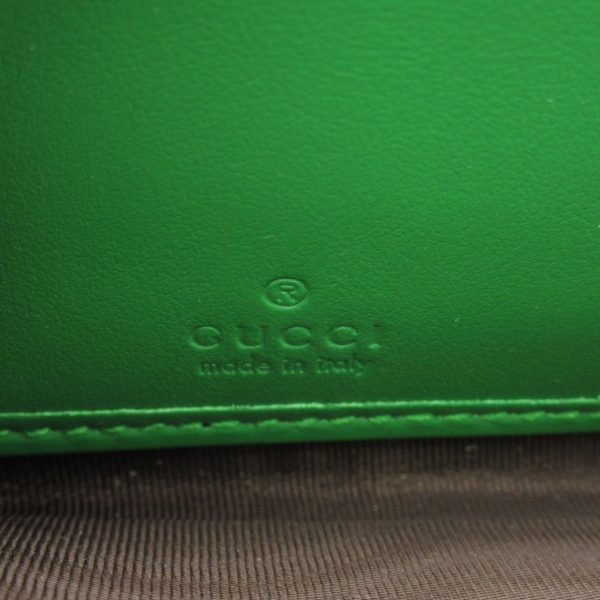 2101217956109 7 Gucci Bamboo Long Wallet Leather Green