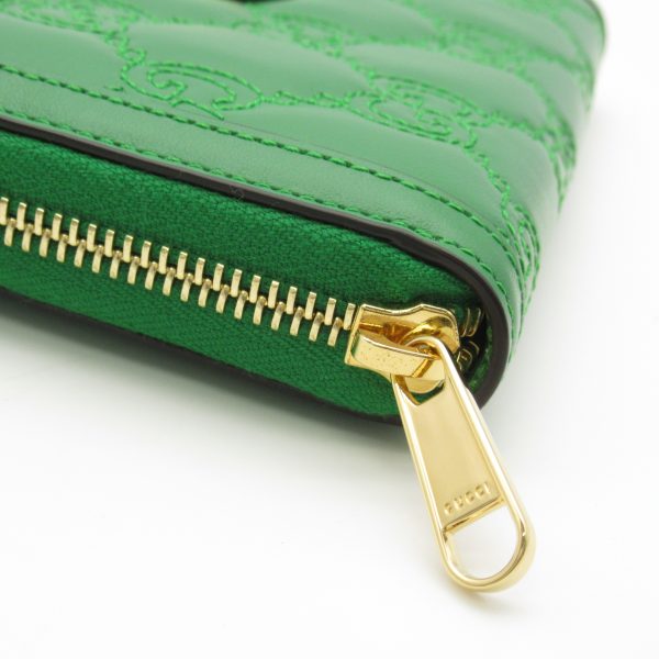 2101217956109 8 Gucci Bamboo Long Wallet Leather Green