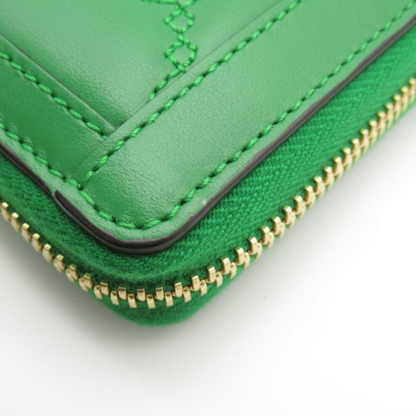 2101217956109 9 Gucci Bamboo Long Wallet Leather Green