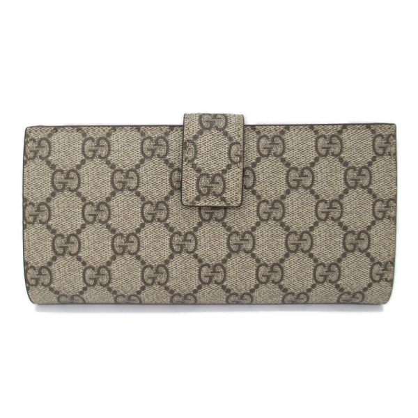 2101217973281 4 Gucci GG Supreme Double Hook Wallet Canvas Beige