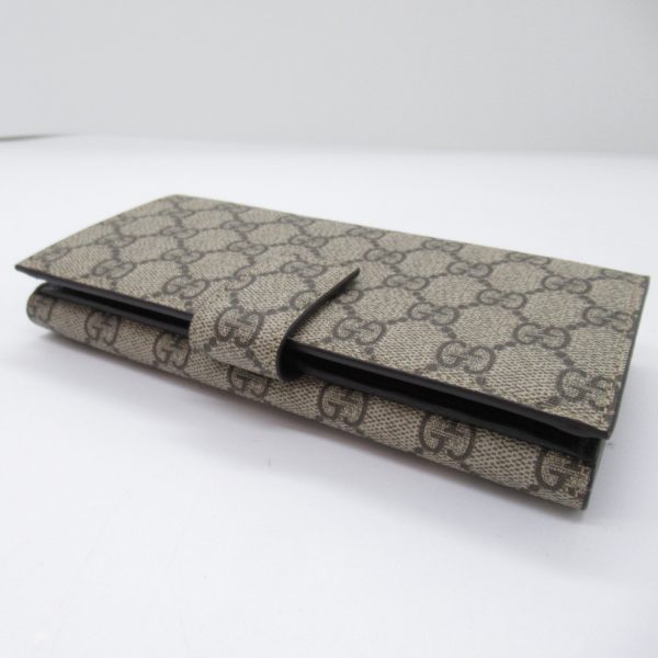 2101217973281 6 Gucci GG Supreme Double Hook Wallet Canvas Beige