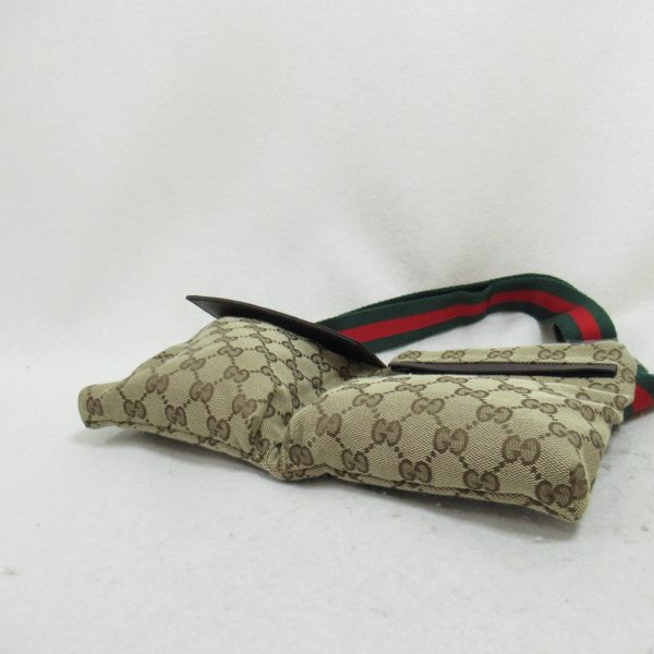 2101217974417 4 Gucci Waist Bag GG Canvas Beige Dark Brown