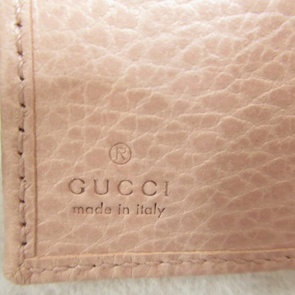 2101217976084 7 Gucci Double hook Wallet Leather Pink