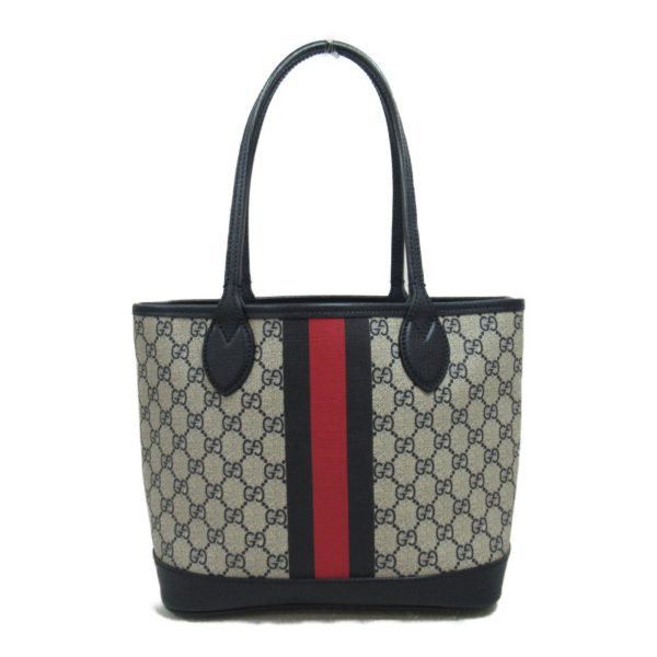 2101217979818 2 Gucci Tote Bag GG Canvas Leather Beige Black