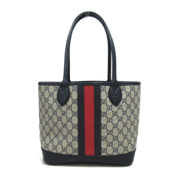 2101217979818 3 Gucci Tote Bag GG Canvas Leather Beige Black