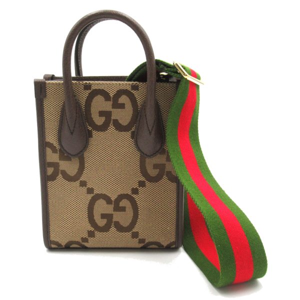 2101217981484 1 Gucci Jumbo GG Mini Tote Bag GG Canvas Brown