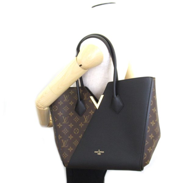 2101217984416 5 Louis Vuitton Kimono MM Tote Bag PVC Coated Canvas Leather Monogram Womens BrownBlack