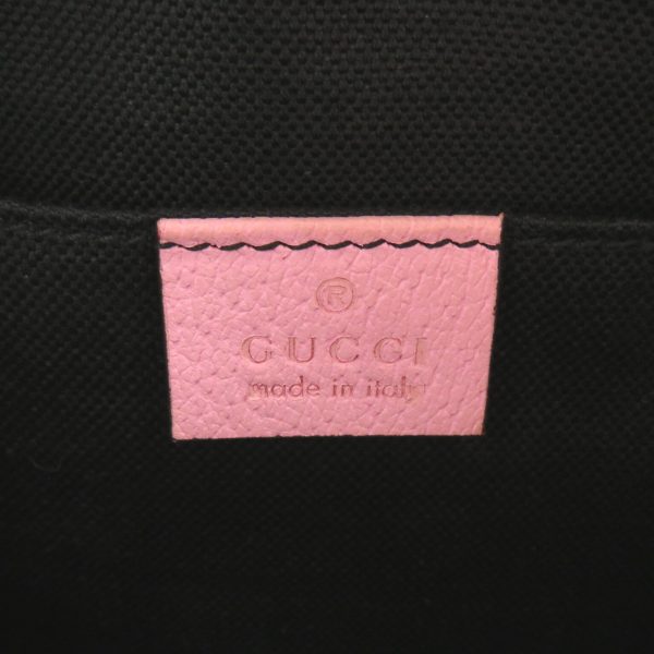 2101217989404 7 Gucci GG Psychedelic Shoulder Bag PVC Coated Canvas Multicolor Pink