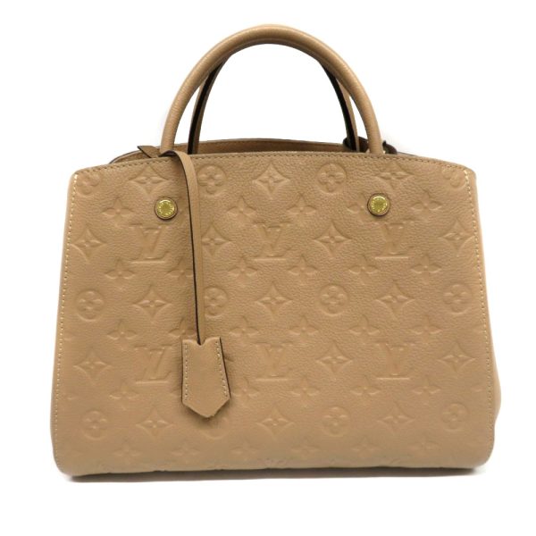 2103076 Louis Vuitton Montaigne MM Monogram Handbag Beige