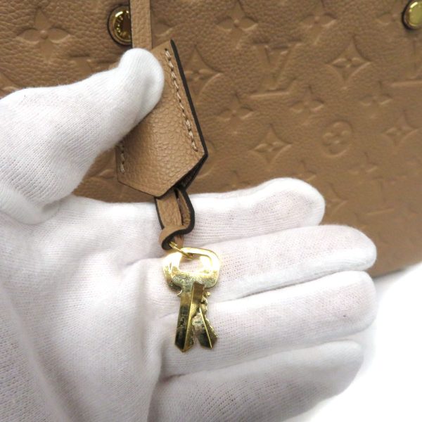 210307606 Louis Vuitton Montaigne MM Monogram Handbag Beige