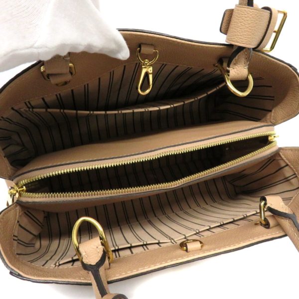 21030765 Louis Vuitton Montaigne MM Monogram Handbag Beige