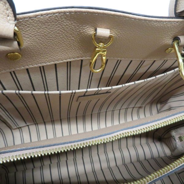 21030766 Louis Vuitton Montaigne MM Monogram Handbag Beige