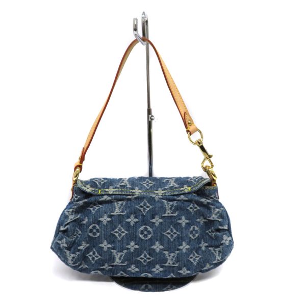 21035812 Louis Vuitton Mini Pleaty Monogram Denim Small Handbag Blue