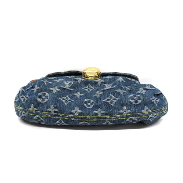 21035814 Louis Vuitton Mini Pleaty Monogram Denim Small Handbag Blue