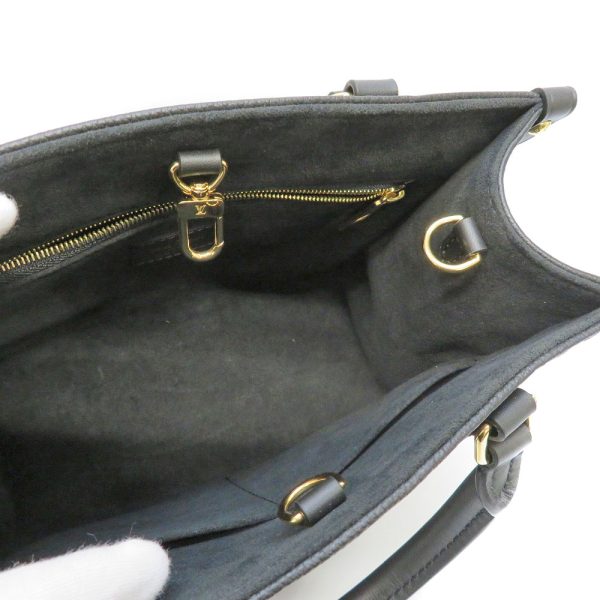 21053835 Louis Vuitton Onthego PM Empreinte Leather Handbag Black