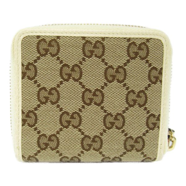 2107600976358 3 Gucci Bi fold Wallet GG Canvas and Leather Bi fold Wallet Beige