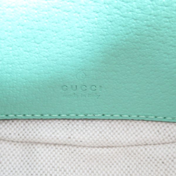 2107600978338 10 Gucci Mini GG Tote Leather and Canvas Tote Pastel Green