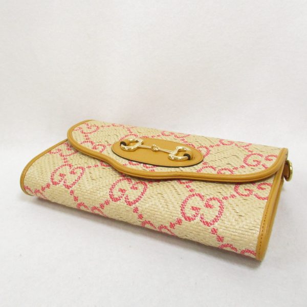 2107600982687 6 Gucci Shoulder Bag Leather and Straw Beige Yellow