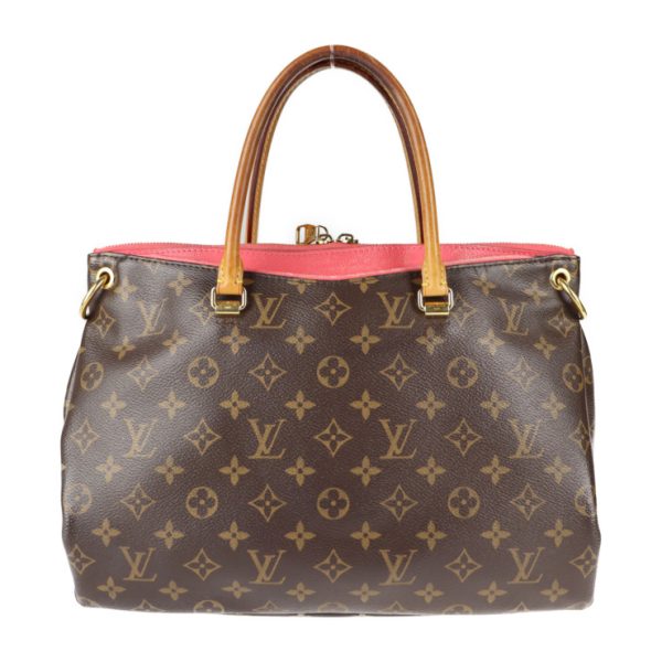 2108013007086 1 Louis Vuitton Pallas BB Handbag Monogram Canvas 2way Tote Bag Brown