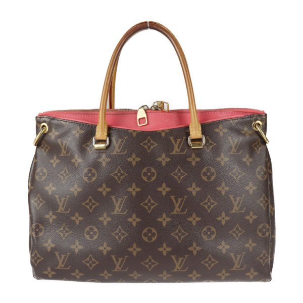 2108013007086 3 Louis Vuitton Pallas BB Handbag Monogram Canvas 2way Tote Bag Brown