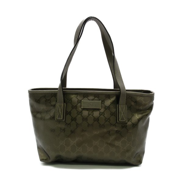 2118400117858 1 Gucci Tote Bag PVC Coated Canvas Tote Bag Khaki